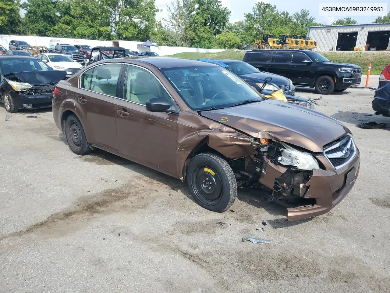 2011 Subaru Legacy 2.5I VIN: 4S3BMCA69B3249951 Lot: 65610755