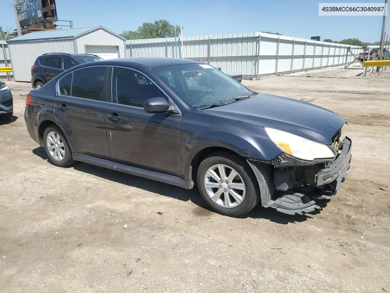 2012 Subaru Legacy 2.5I Premium VIN: 4S3BMCC66C3040987 Lot: 56665815