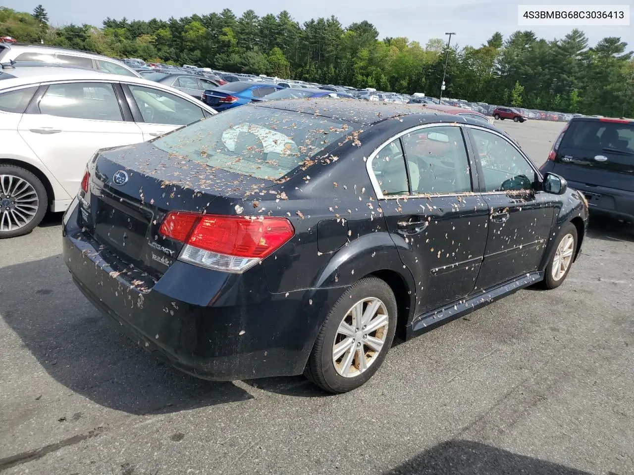 2012 Subaru Legacy 2.5I Premium VIN: 4S3BMBG68C3036413 Lot: 56911045