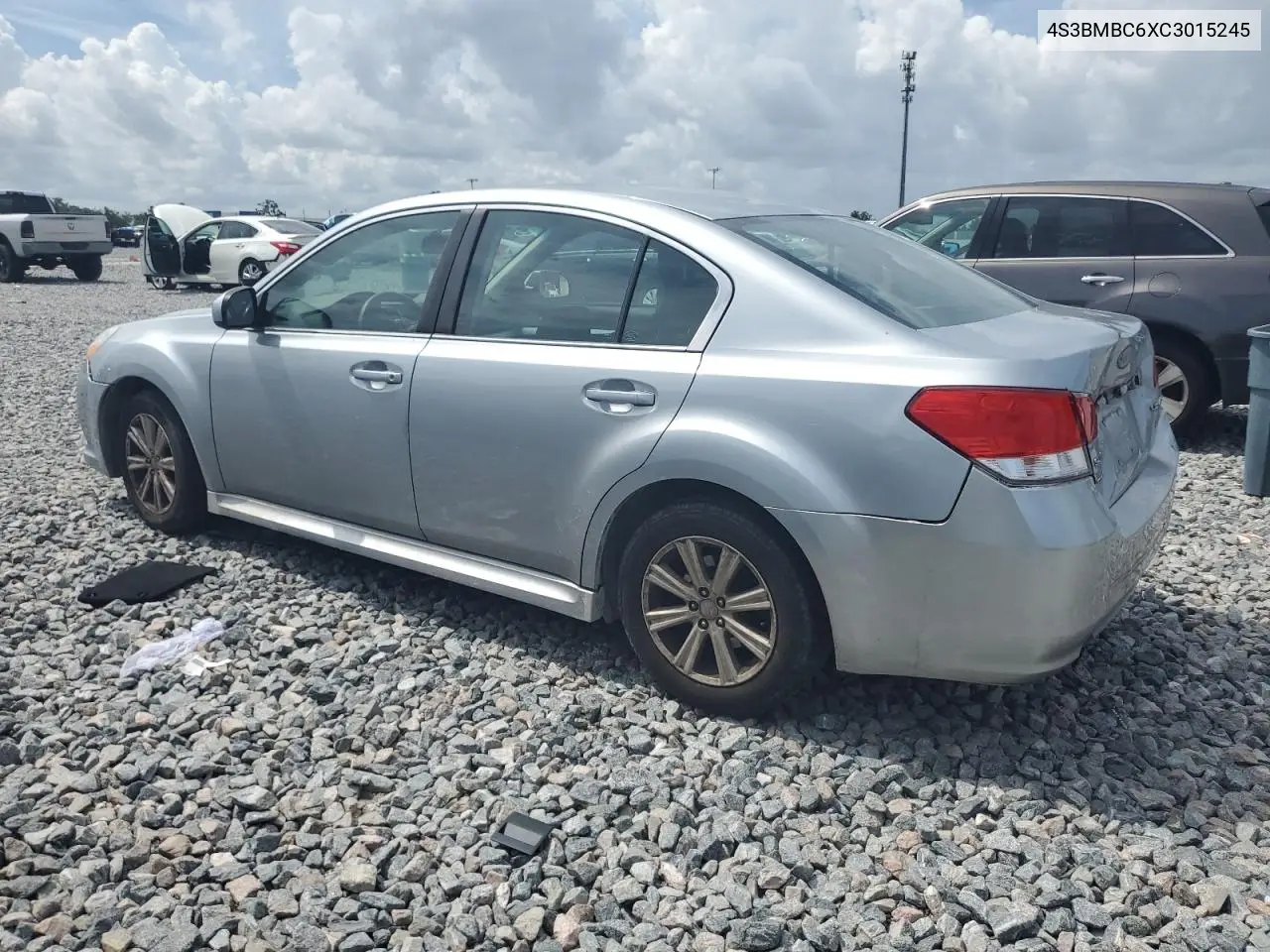 2012 Subaru Legacy 2.5I Premium VIN: 4S3BMBC6XC3015245 Lot: 62282425
