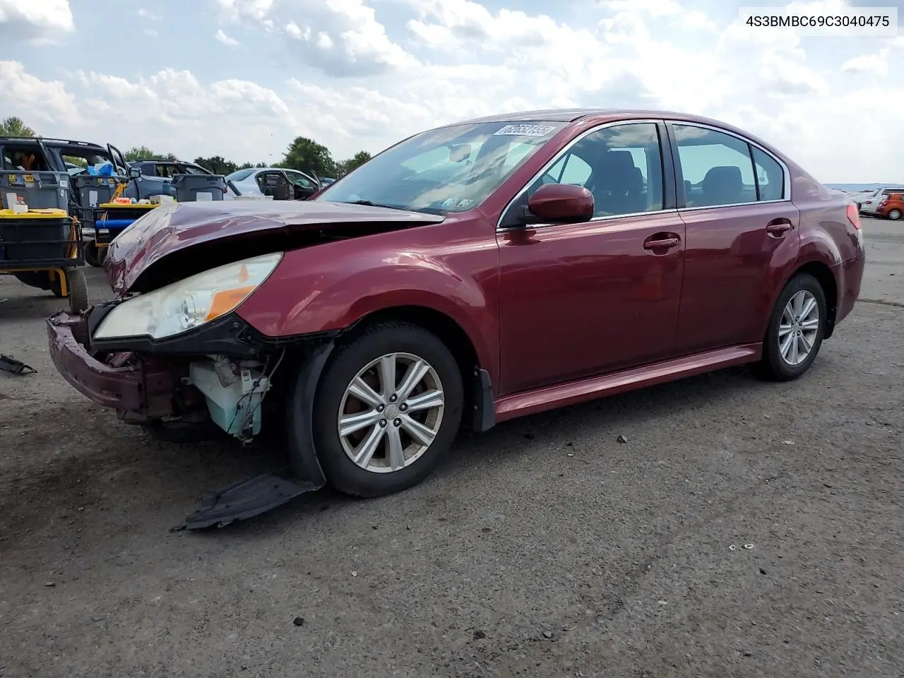 2012 Subaru Legacy 2.5I Premium VIN: 4S3BMBC69C3040475 Lot: 62652155