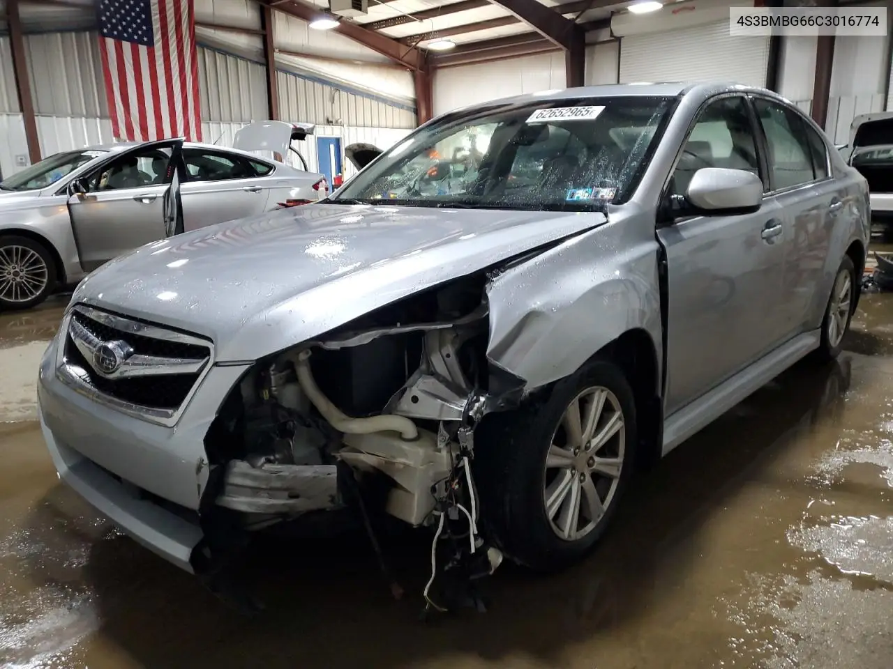 2012 Subaru Legacy 2.5I Premium VIN: 4S3BMBG66C3016774 Lot: 62652965