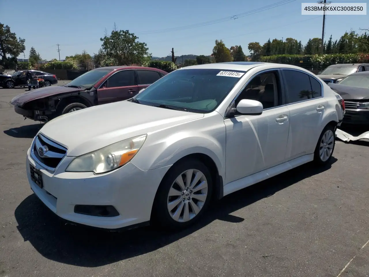 2012 Subaru Legacy 2.5I Limited VIN: 4S3BMBK6XC3008250 Lot: 63118475