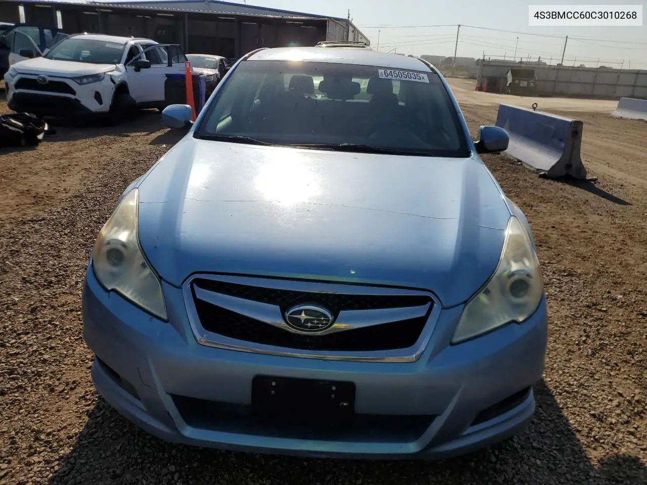 2012 Subaru Legacy 2.5I Premium VIN: 4S3BMCC60C3010268 Lot: 64505035