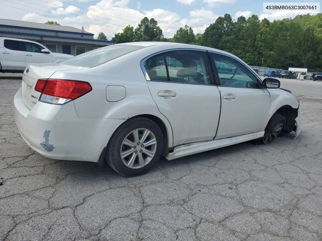 2012 Subaru Legacy 2.5I Premium VIN: 4S3BMBG63C3007661 Lot: 65201495