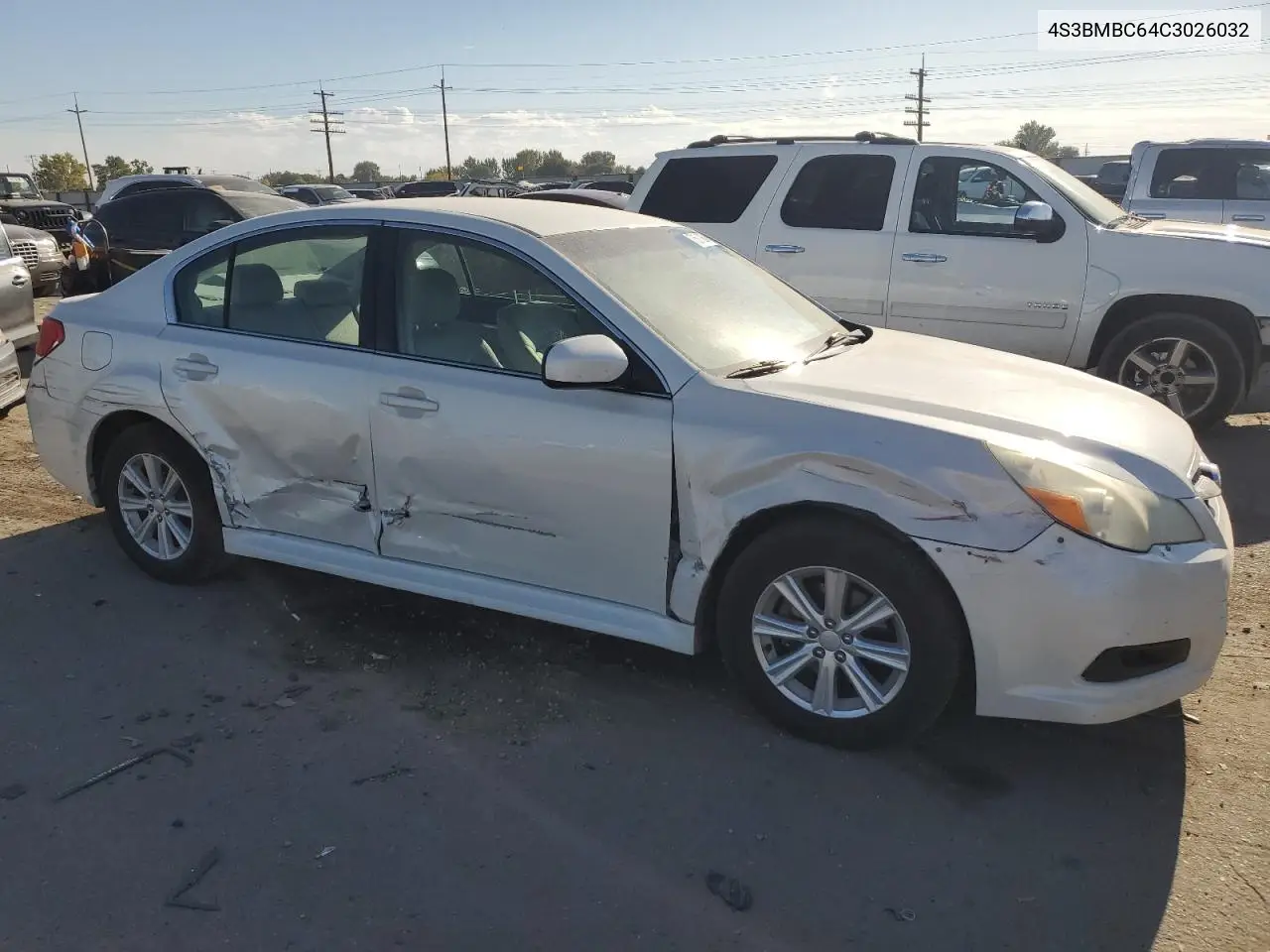 2012 Subaru Legacy 2.5I Premium VIN: 4S3BMBC64C3026032 Lot: 73591364