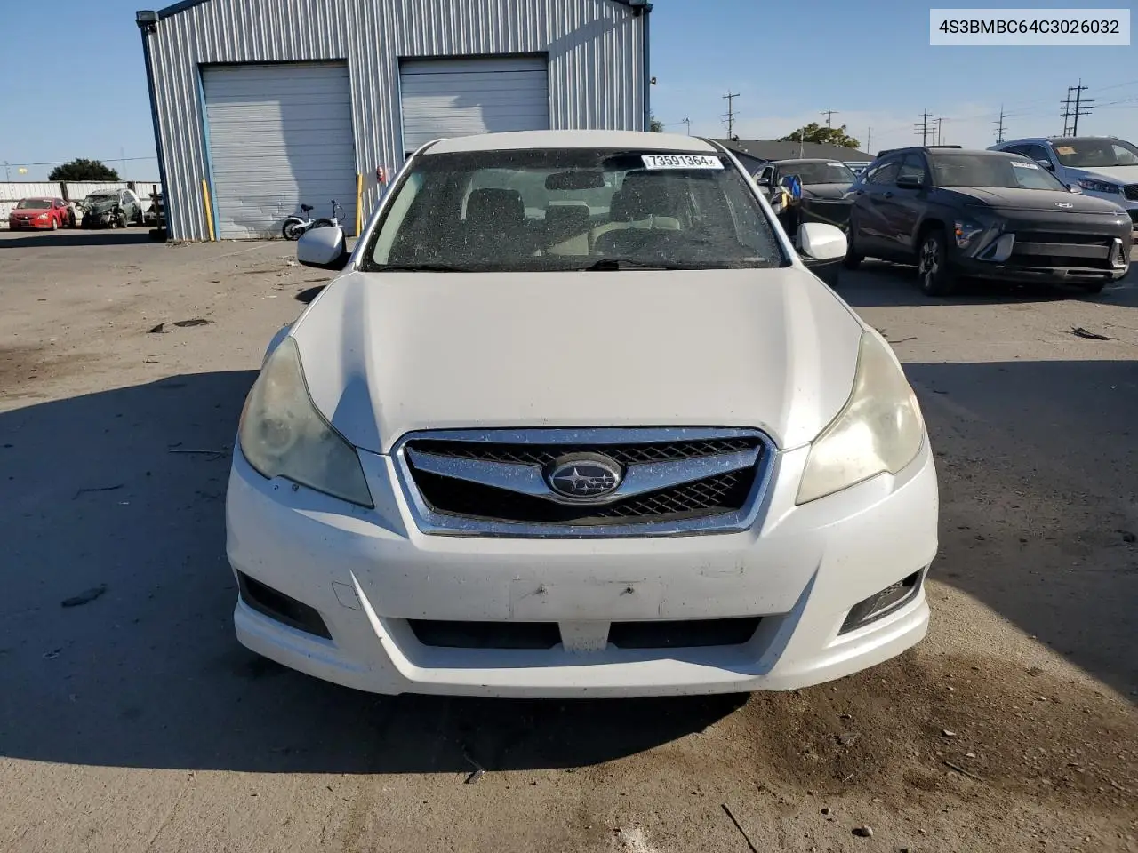 2012 Subaru Legacy 2.5I Premium VIN: 4S3BMBC64C3026032 Lot: 73591364