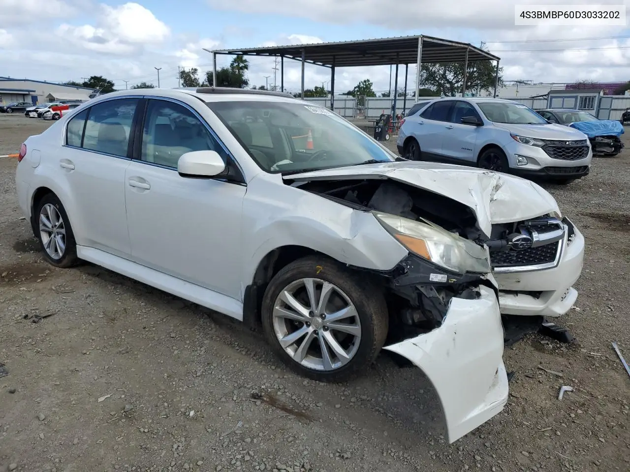 2013 Subaru Legacy 2.5I Limited VIN: 4S3BMBP60D3033202 Lot: 56413835
