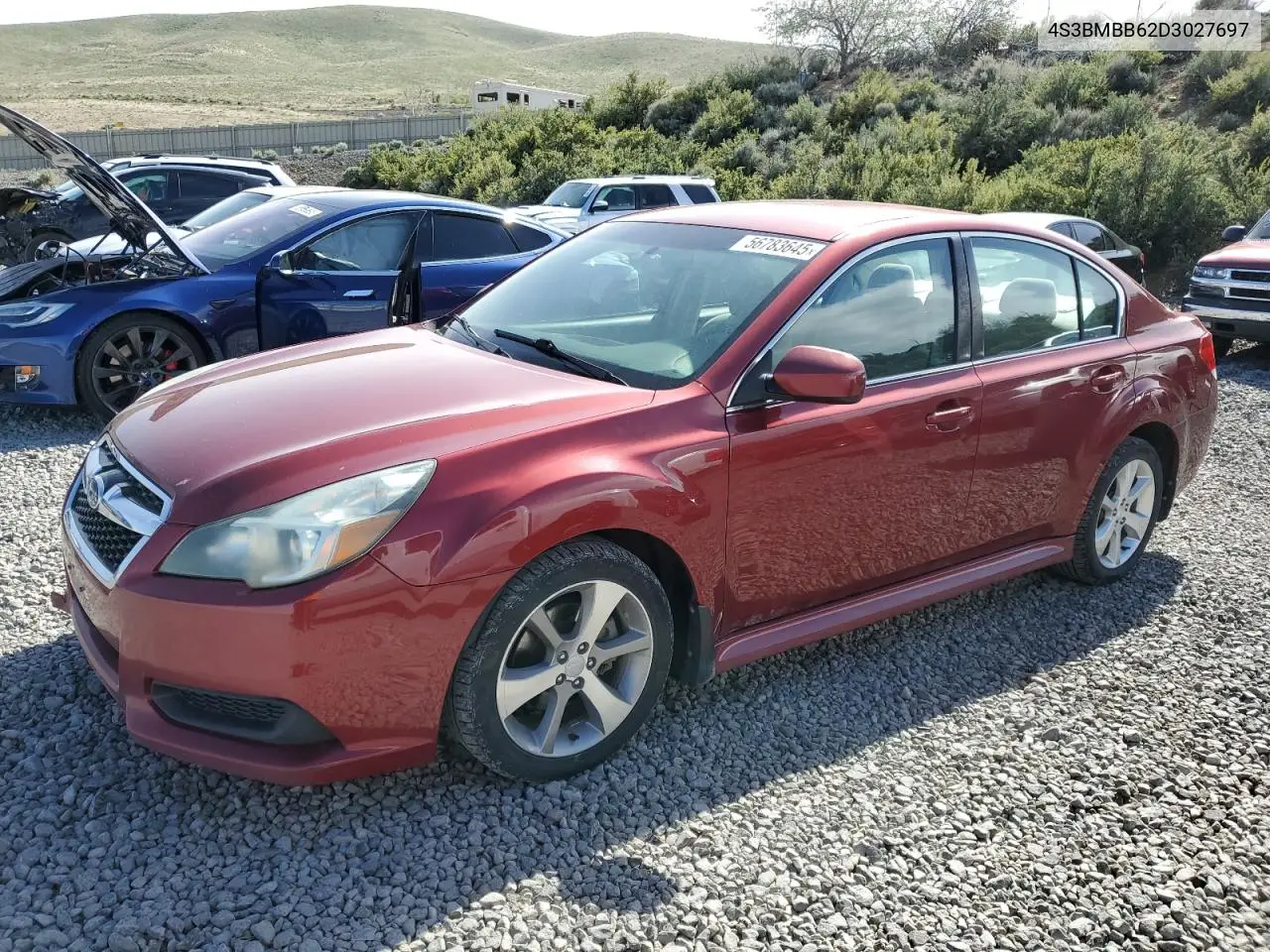 2013 Subaru Legacy 2.5I Premium VIN: 4S3BMBB62D3027697 Lot: 56783645