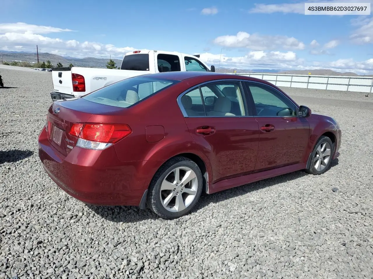 2013 Subaru Legacy 2.5I Premium VIN: 4S3BMBB62D3027697 Lot: 56783645