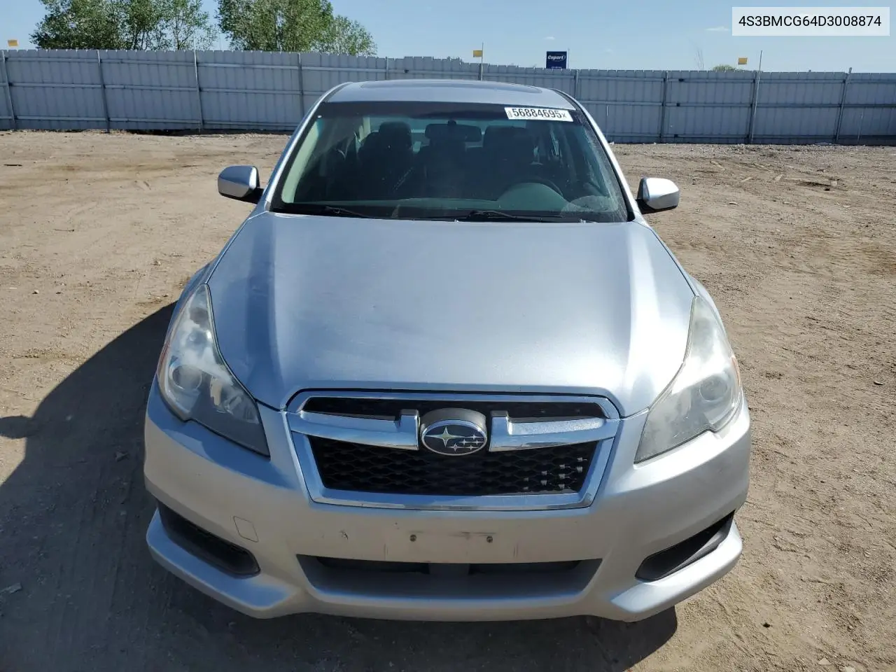 2013 Subaru Legacy 2.5I Premium VIN: 4S3BMCG64D3008874 Lot: 56884695