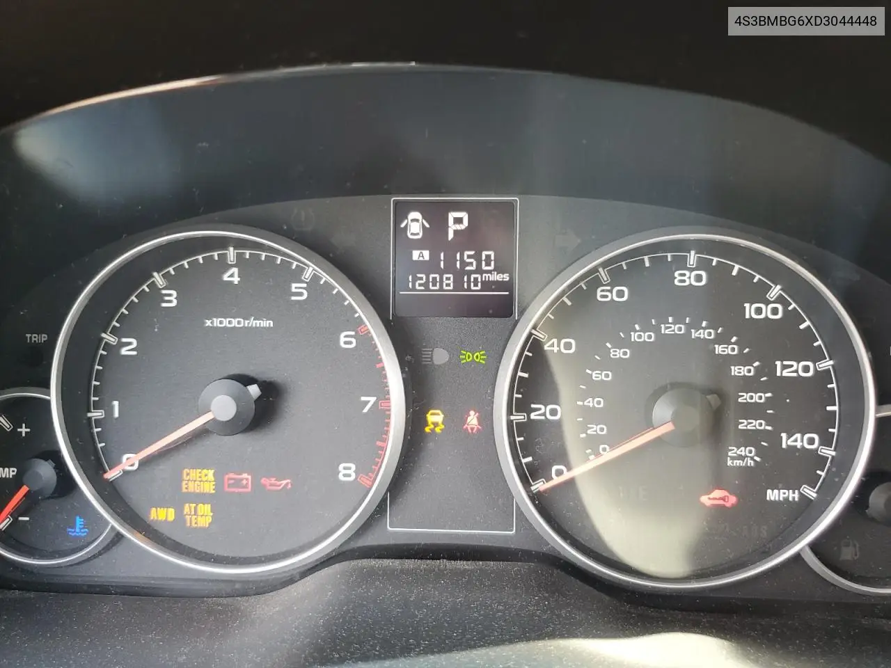 2013 Subaru Legacy 2.5I Premium VIN: 4S3BMBG6XD3044448 Lot: 62082575