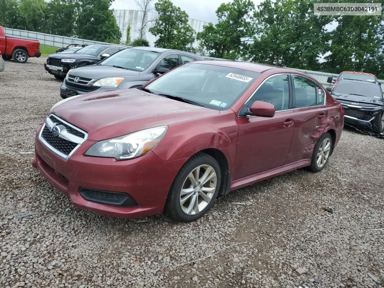 2013 Subaru Legacy 2.5I Premium VIN: 4S3BMBC63D3042191 Lot: 62648655