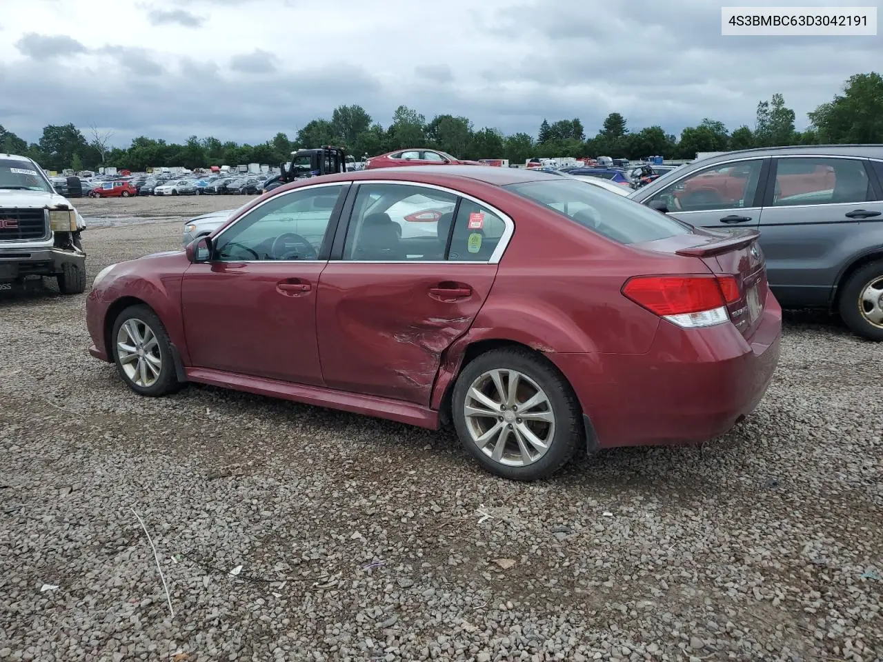 2013 Subaru Legacy 2.5I Premium VIN: 4S3BMBC63D3042191 Lot: 62648655