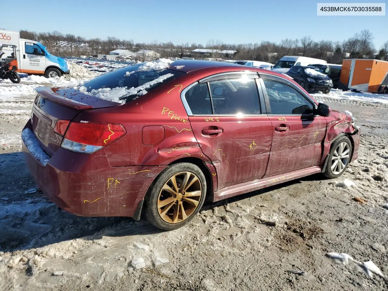 2013 Subaru Legacy 2.5I Limited VIN: 4S3BMCK67D3035588 Lot: 87929825