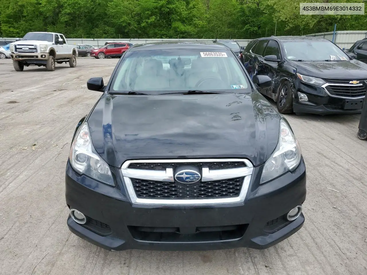 2014 Subaru Legacy 2.5I Limited VIN: 4S3BMBM69E3014332 Lot: 56863535