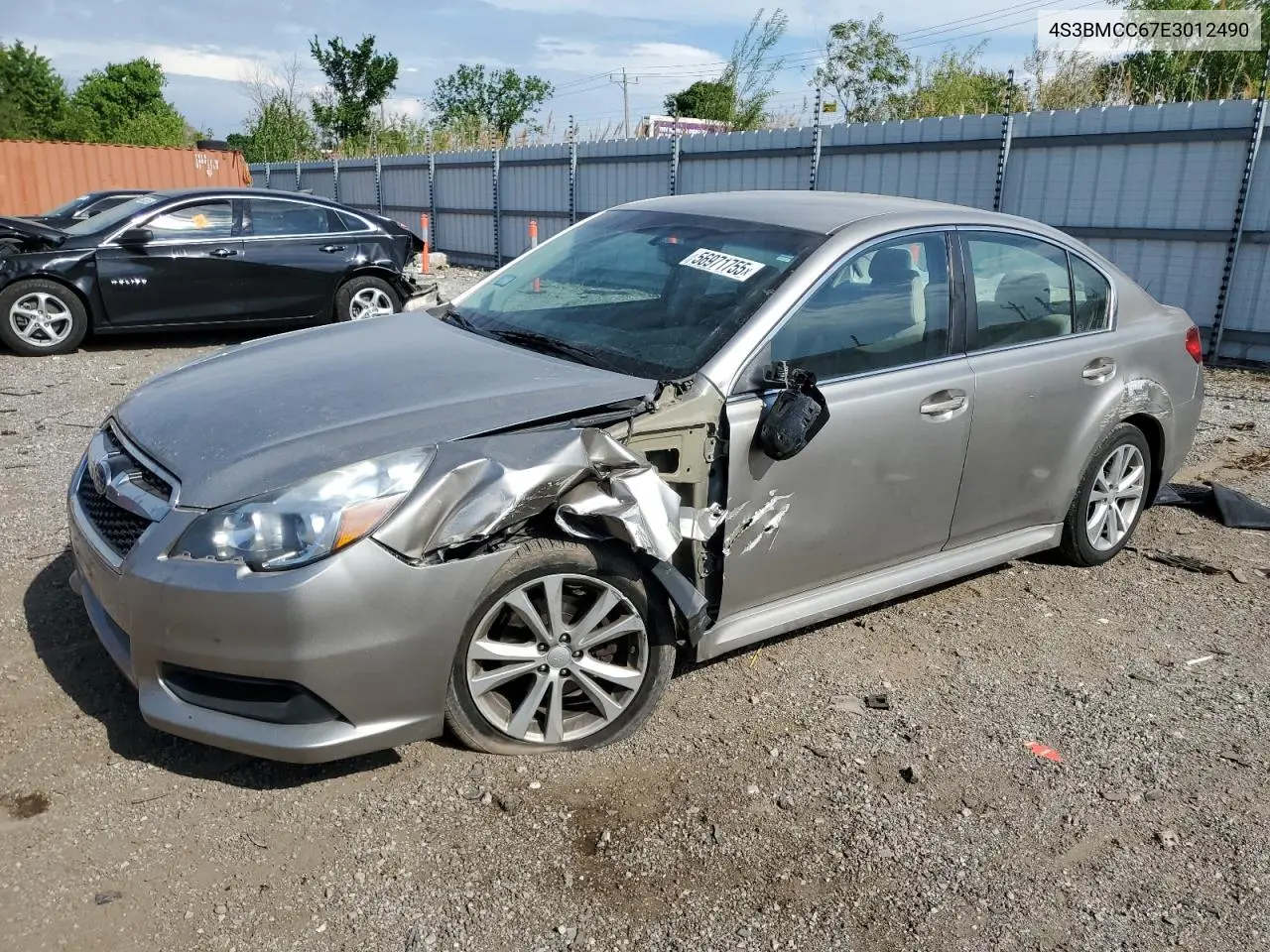 2014 Subaru Legacy 2.5I Premium VIN: 4S3BMCC67E3012490 Lot: 56971755