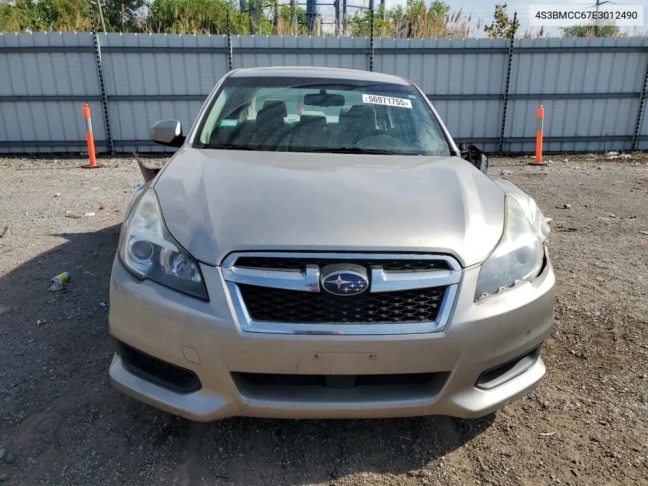 2014 Subaru Legacy 2.5I Premium VIN: 4S3BMCC67E3012490 Lot: 56971755