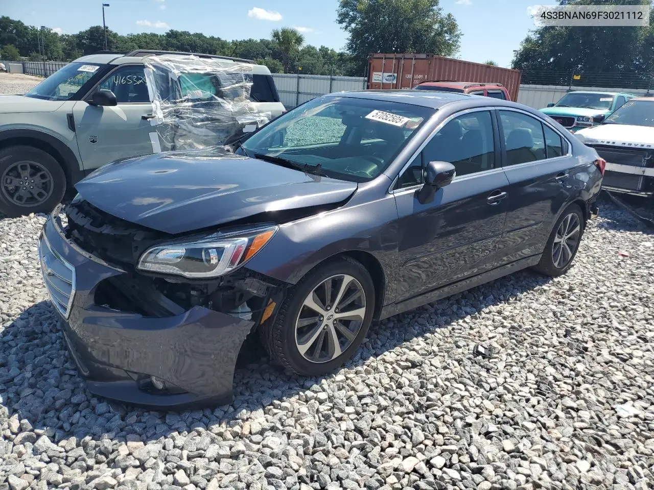 2015 Subaru Legacy 2.5I Limited VIN: 4S3BNAN69F3021112 Lot: 57052505
