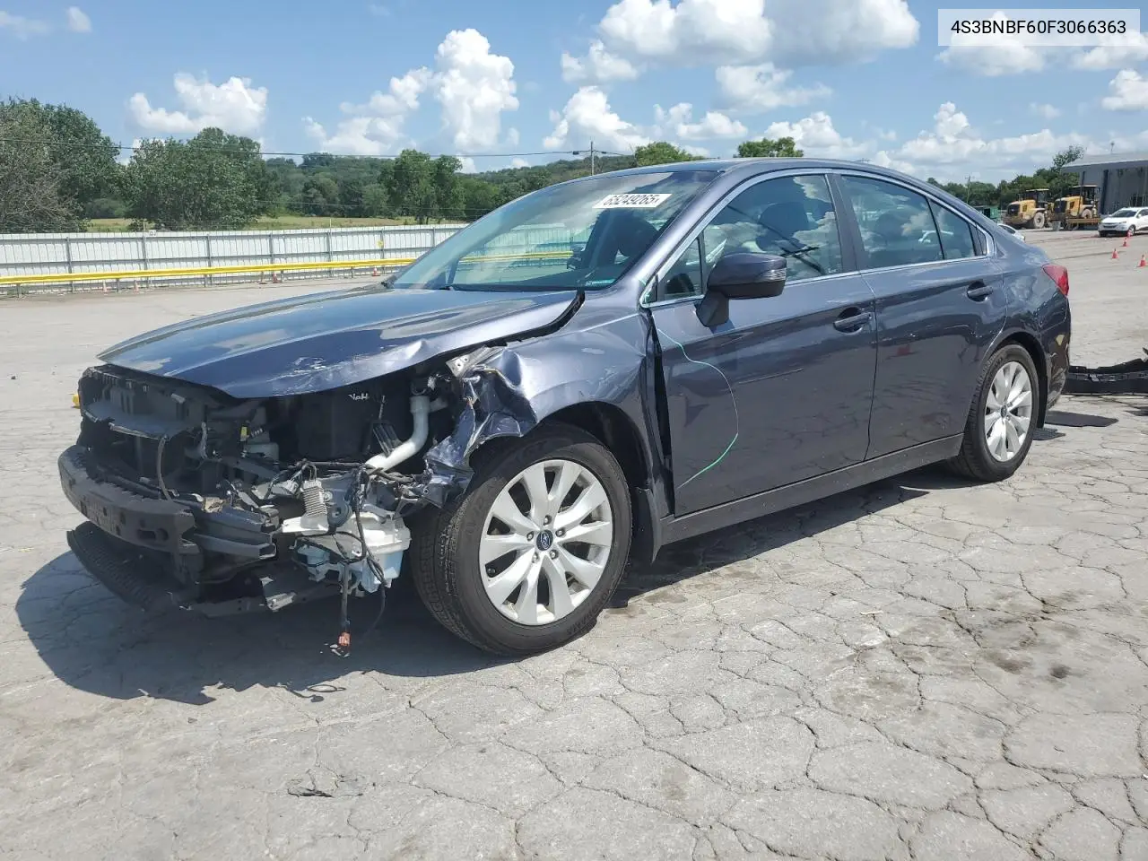 2015 Subaru Legacy 2.5I Premium VIN: 4S3BNBF60F3066363 Lot: 65249265
