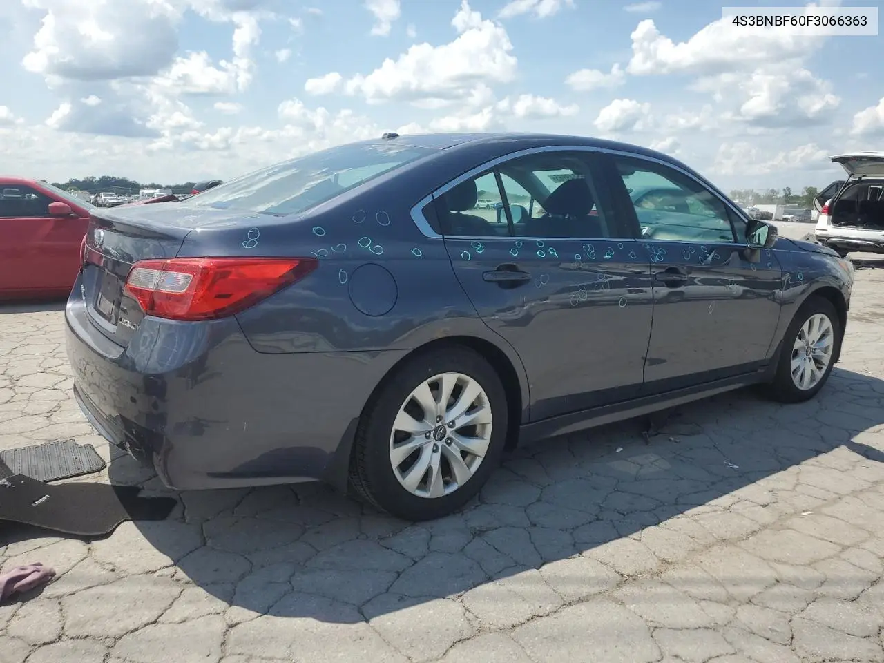 2015 Subaru Legacy 2.5I Premium VIN: 4S3BNBF60F3066363 Lot: 65249265