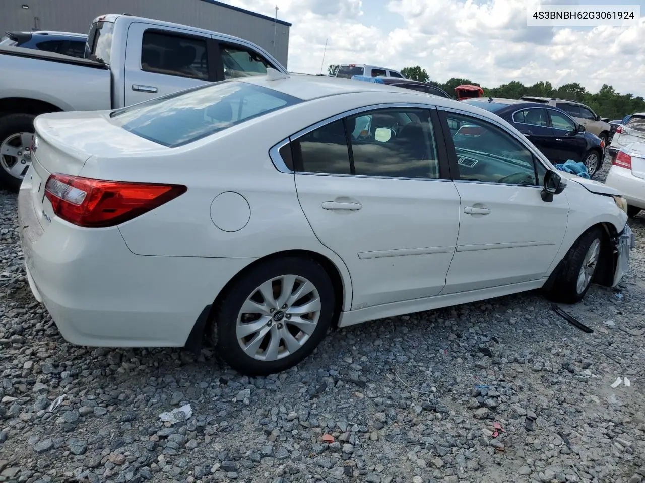 2016 Subaru Legacy 2.5I Premium VIN: 4S3BNBH62G3061924 Lot: 45290195
