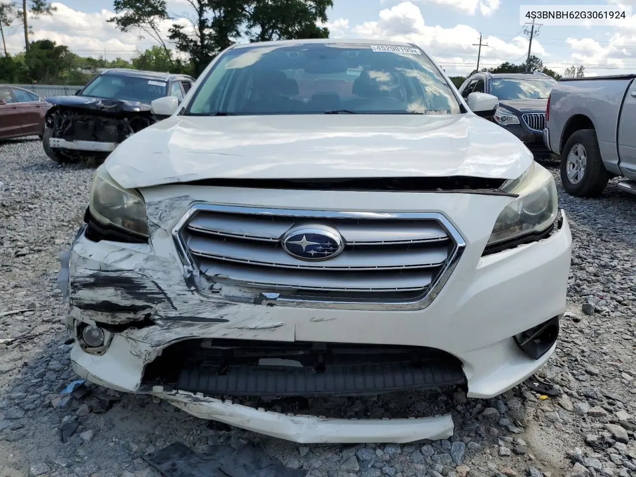 2016 Subaru Legacy 2.5I Premium VIN: 4S3BNBH62G3061924 Lot: 45290195