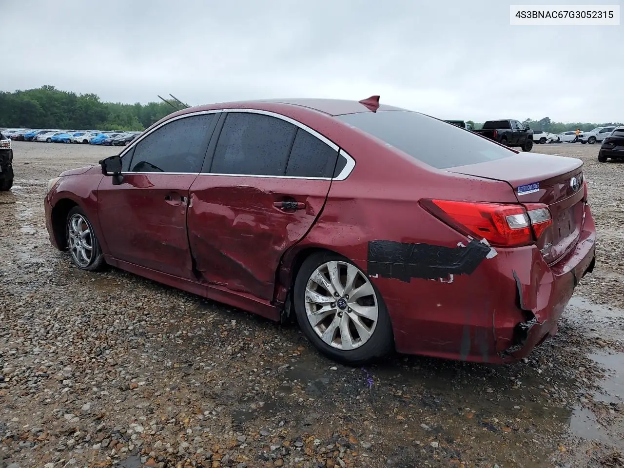 2016 Subaru Legacy 2.5I Premium VIN: 4S3BNAC67G3052315 Lot: 56551875