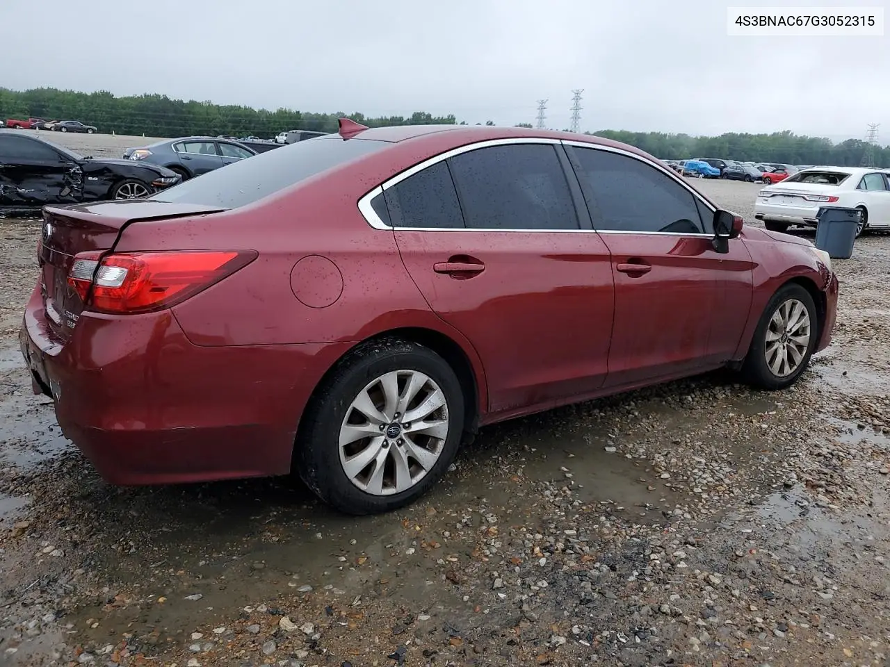 2016 Subaru Legacy 2.5I Premium VIN: 4S3BNAC67G3052315 Lot: 56551875