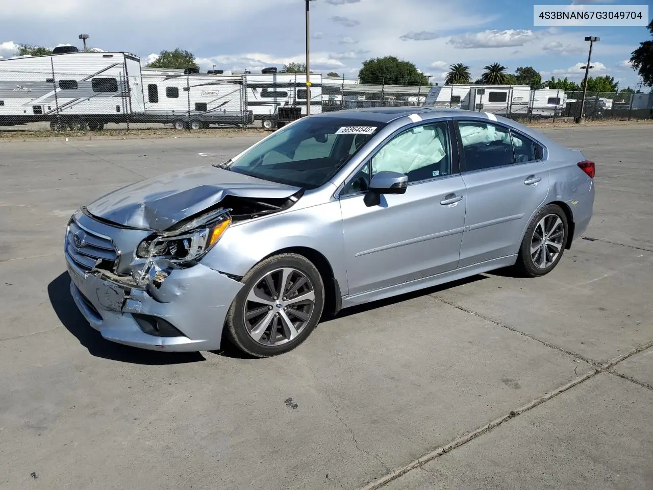 2016 Subaru Legacy 2.5I Limited VIN: 4S3BNAN67G3049704 Lot: 56964545