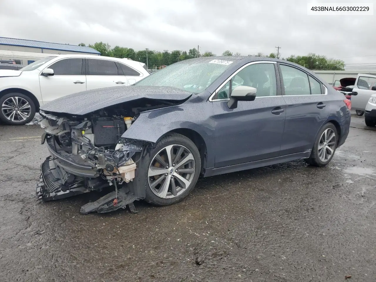 2016 Subaru Legacy 2.5I Limited VIN: 4S3BNAL66G3002229 Lot: 57109075