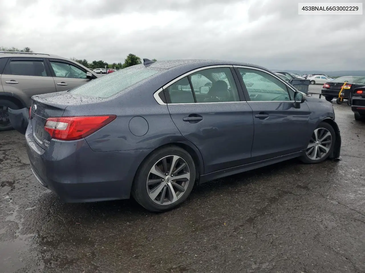 2016 Subaru Legacy 2.5I Limited VIN: 4S3BNAL66G3002229 Lot: 57109075
