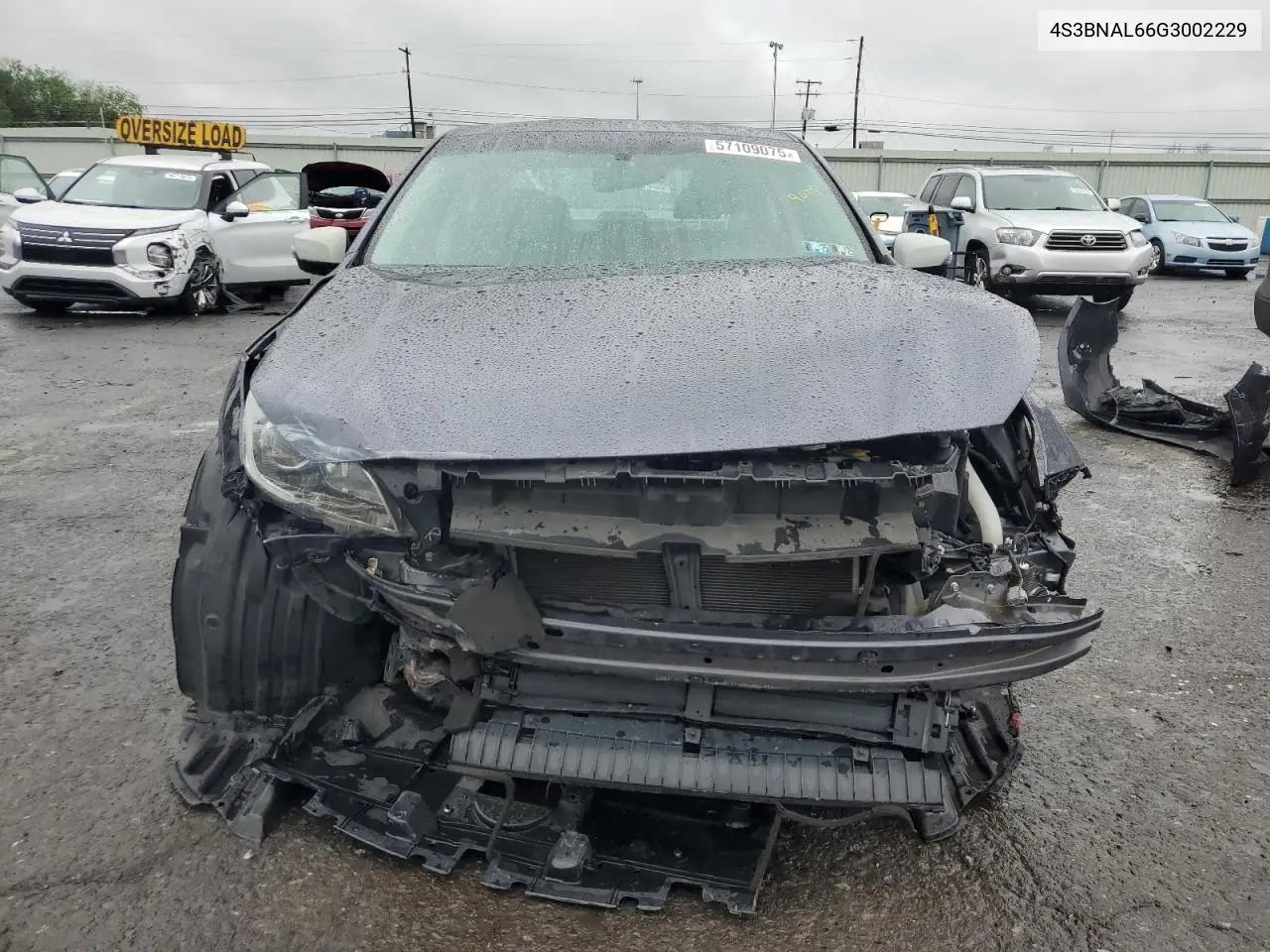 2016 Subaru Legacy 2.5I Limited VIN: 4S3BNAL66G3002229 Lot: 57109075