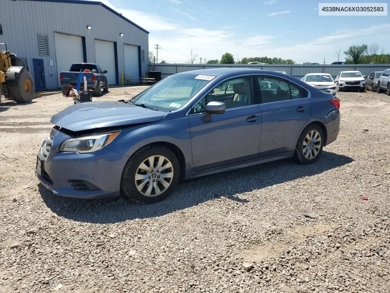 2016 Subaru Legacy 2.5I Premium VIN: 4S3BNAC6XG3052583 Lot: 62487485