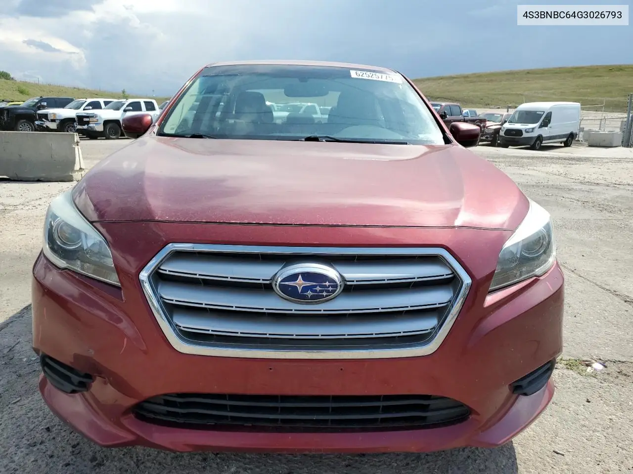2016 Subaru Legacy 2.5I Premium VIN: 4S3BNBC64G3026793 Lot: 62525775