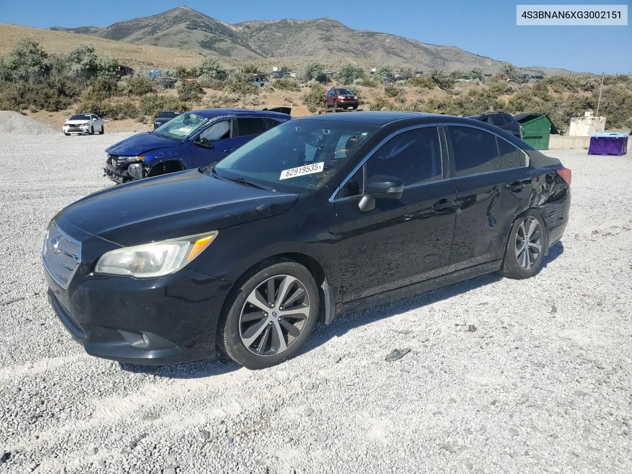 2016 Subaru Legacy 2.5I Limited VIN: 4S3BNAN6XG3002151 Lot: 62919535