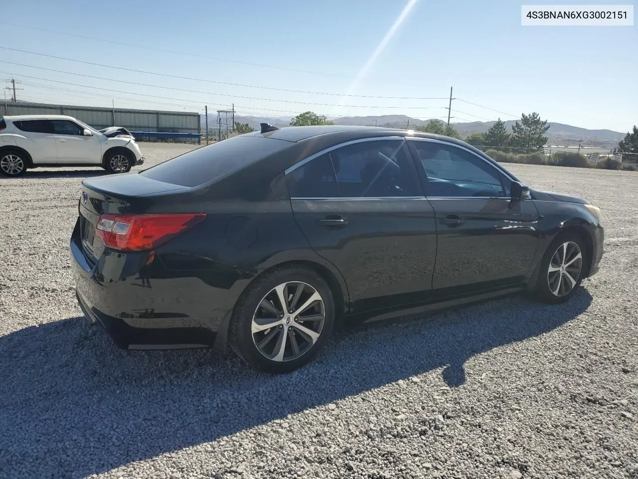 2016 Subaru Legacy 2.5I Limited VIN: 4S3BNAN6XG3002151 Lot: 62919535