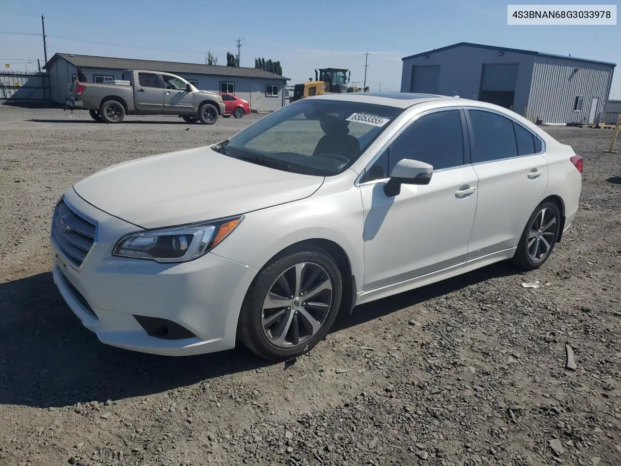 2016 Subaru Legacy 2.5I Limited VIN: 4S3BNAN68G3033978 Lot: 65053355