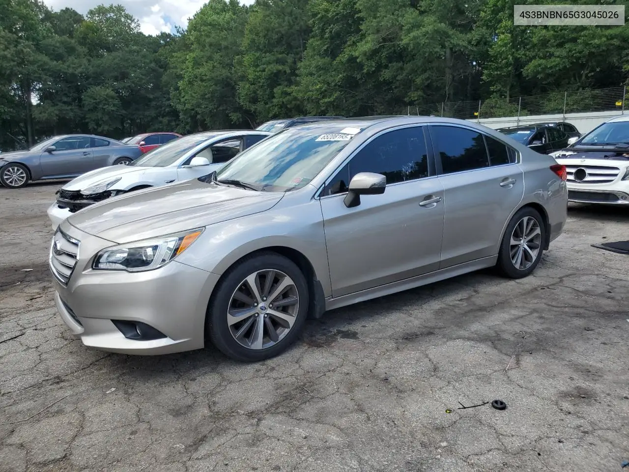 2016 Subaru Legacy 2.5I Limited VIN: 4S3BNBN65G3045026 Lot: 65208165