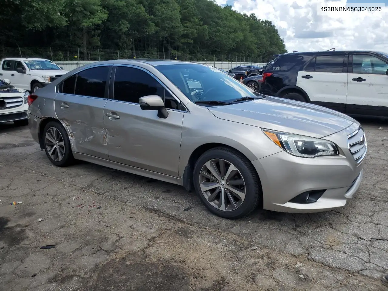 2016 Subaru Legacy 2.5I Limited VIN: 4S3BNBN65G3045026 Lot: 65208165