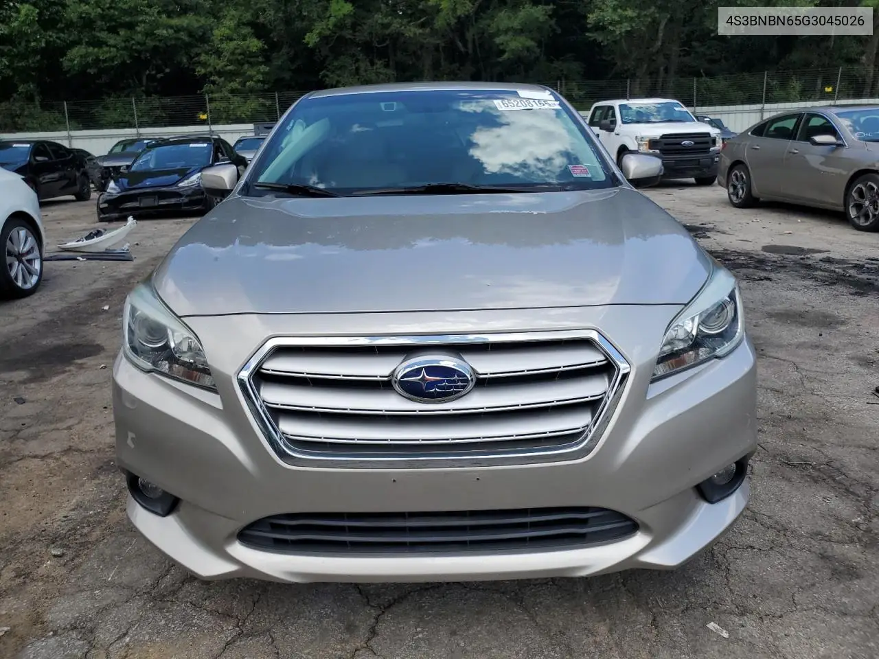 2016 Subaru Legacy 2.5I Limited VIN: 4S3BNBN65G3045026 Lot: 65208165