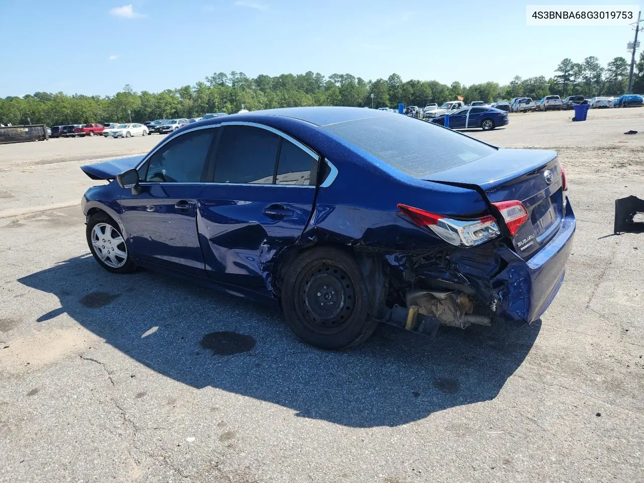2016 Subaru Legacy 2.5I VIN: 4S3BNBA68G3019753 Lot: 65314305