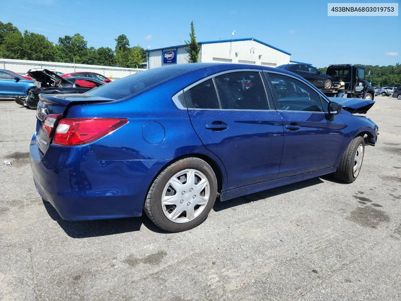 2016 Subaru Legacy 2.5I VIN: 4S3BNBA68G3019753 Lot: 65314305