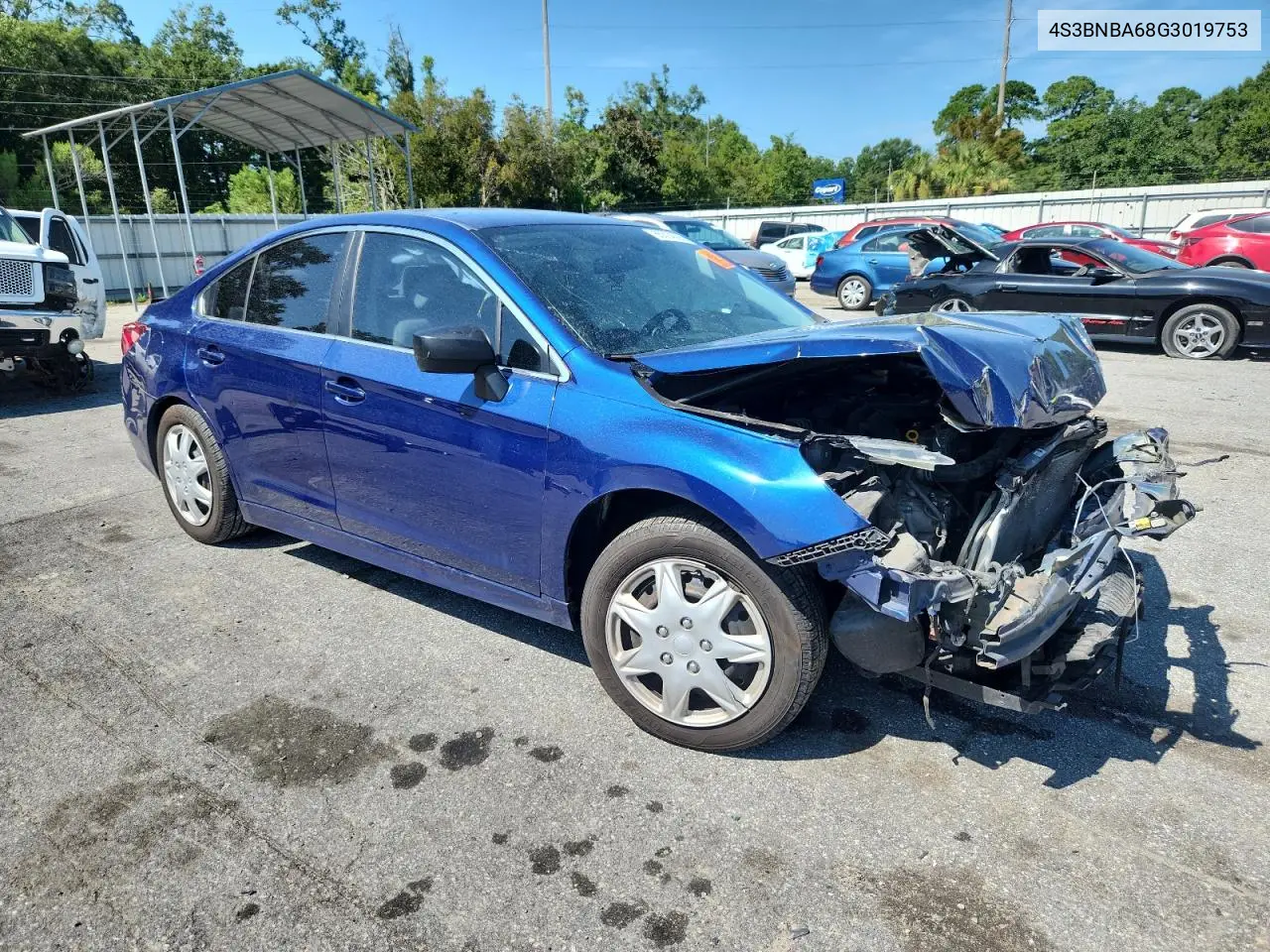 2016 Subaru Legacy 2.5I VIN: 4S3BNBA68G3019753 Lot: 65314305