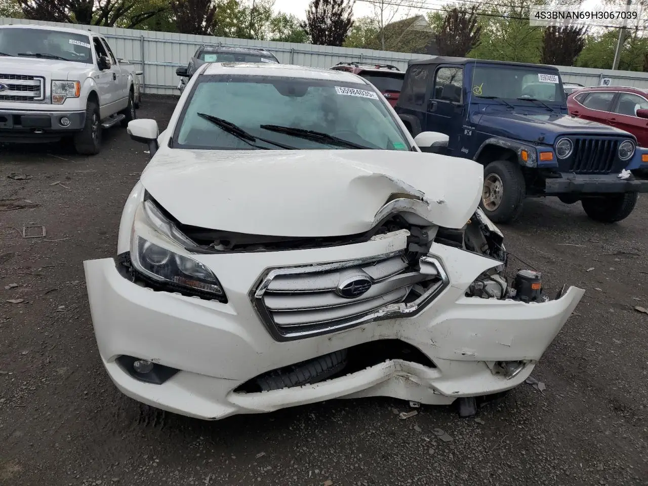 2017 Subaru Legacy 2.5I Limited VIN: 4S3BNAN69H3067039 Lot: 55984035