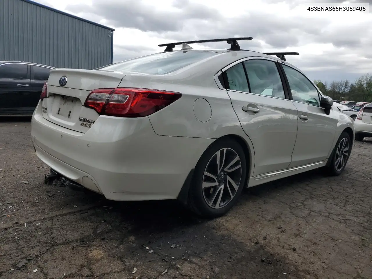 2017 Subaru Legacy Sport VIN: 4S3BNAS66H3059405 Lot: 57075475
