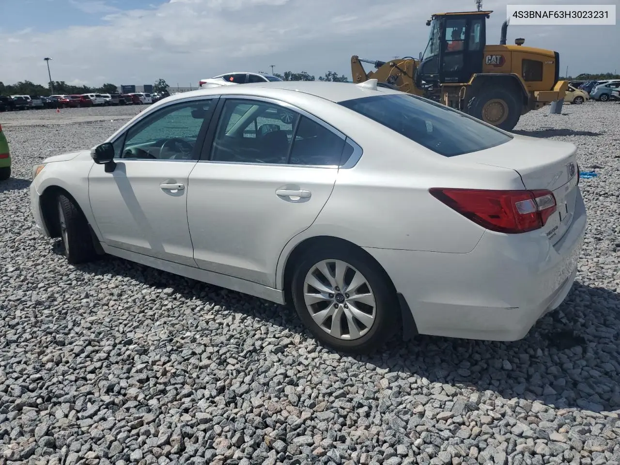 2017 Subaru Legacy 2.5I Premium VIN: 4S3BNAF63H3023231 Lot: 62895975