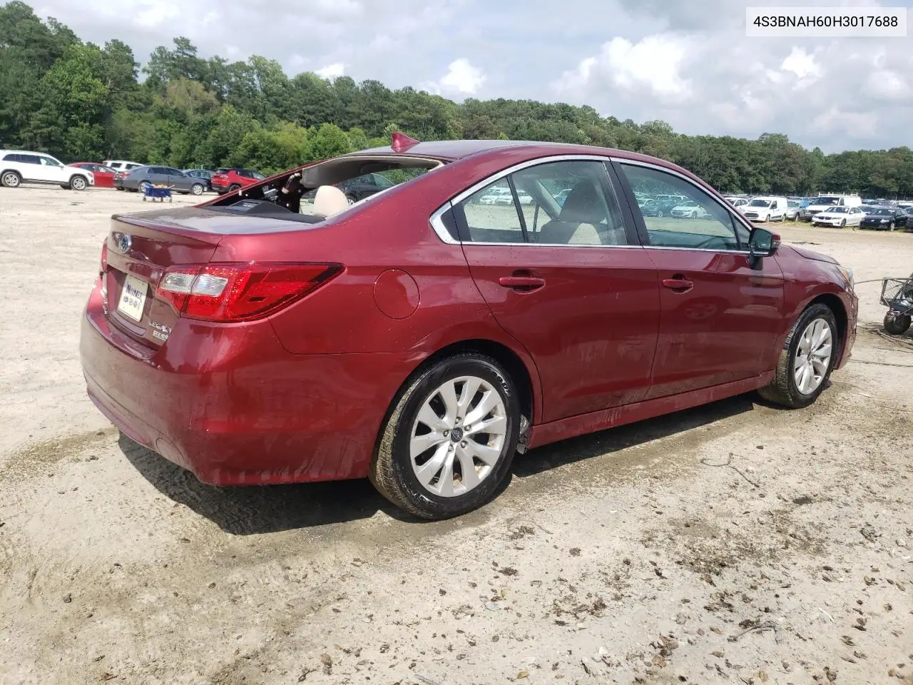 2017 Subaru Legacy 2.5I Premium VIN: 4S3BNAH60H3017688 Lot: 63758075