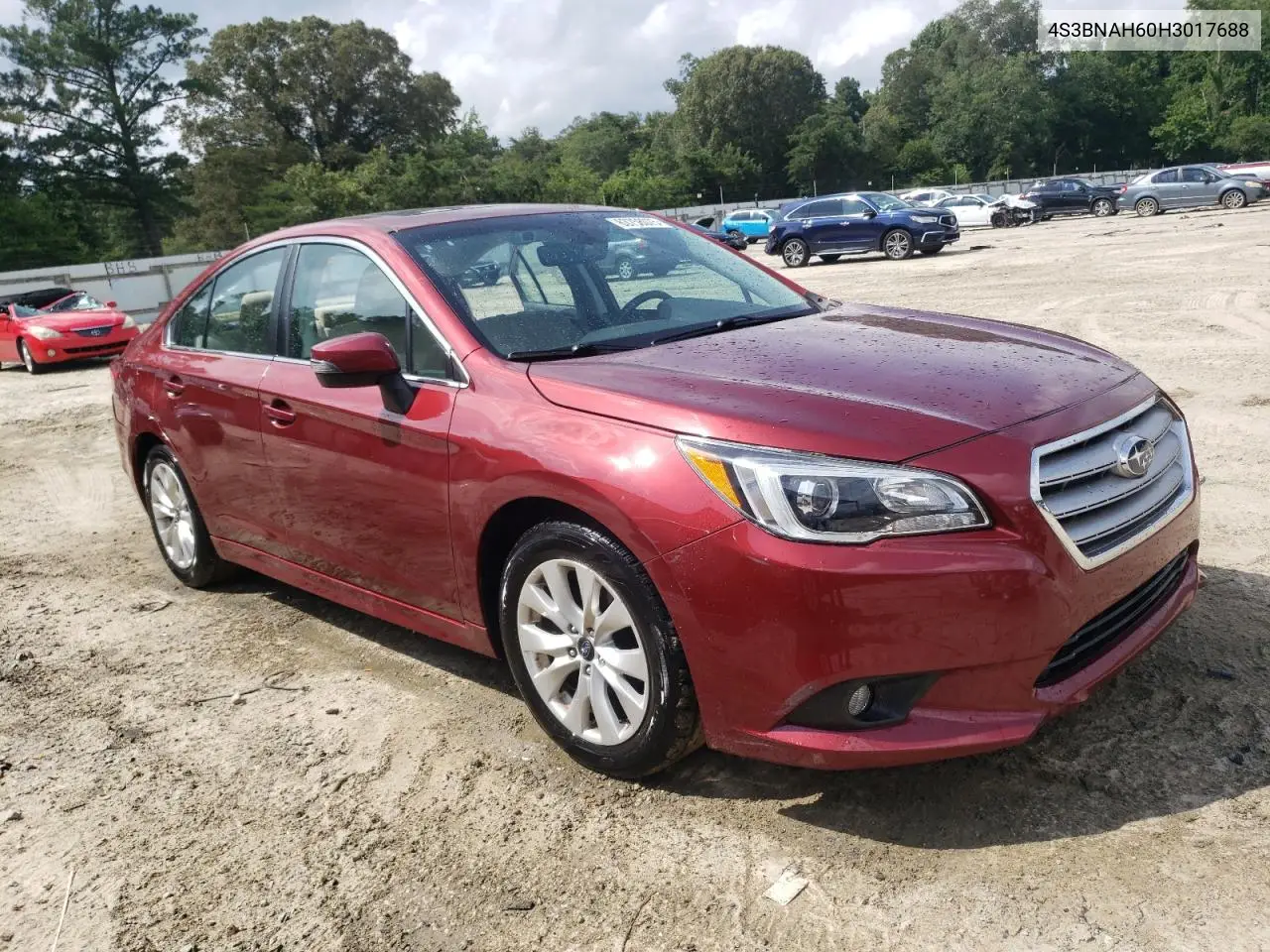 2017 Subaru Legacy 2.5I Premium VIN: 4S3BNAH60H3017688 Lot: 63758075