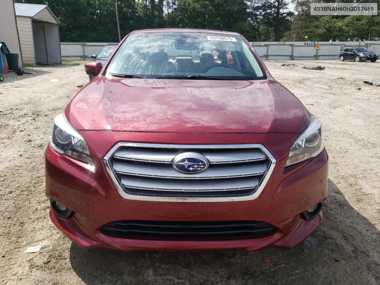 2017 Subaru Legacy 2.5I Premium VIN: 4S3BNAH60H3017688 Lot: 63758075